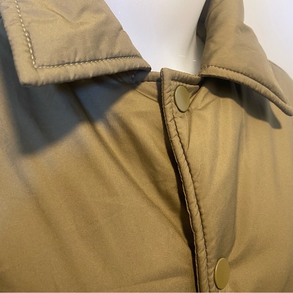 Oak + Fort Olive Padded Coach Jacket XS Utility - Picture 5 of 7